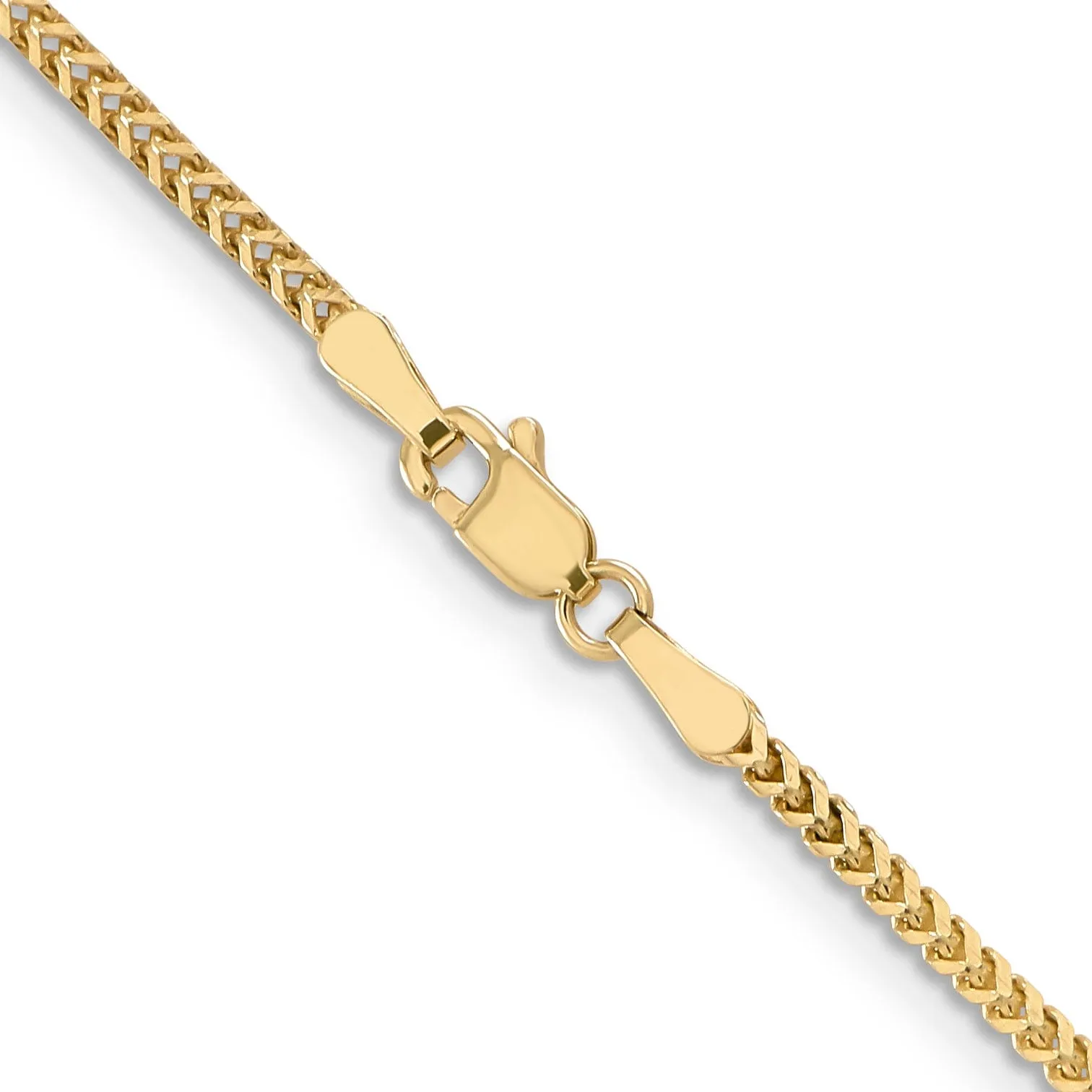 14k Yellow Gold 1.5 mm Franco Chain