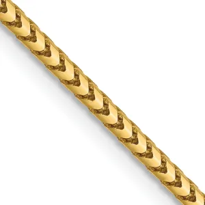 14k Yellow Gold 1.5 mm Franco Chain