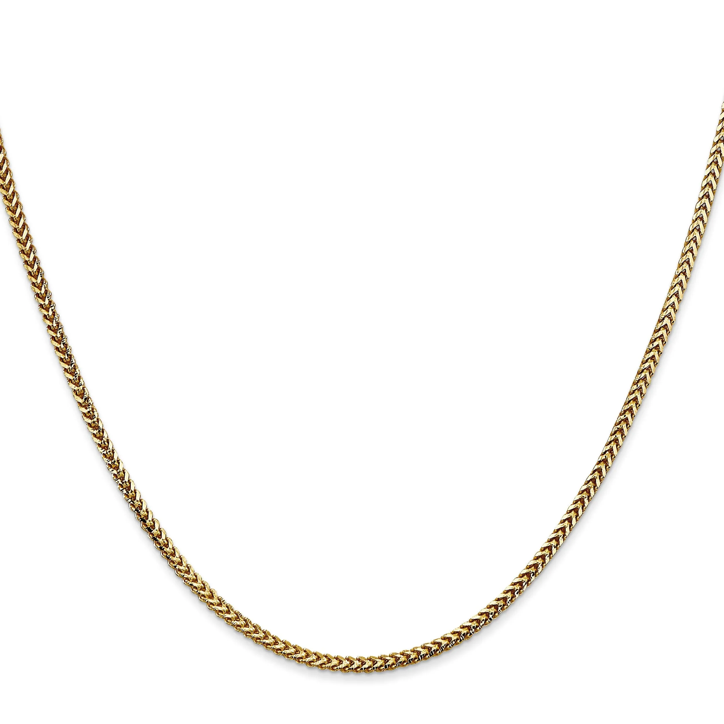 14k Yellow Gold 1.5 mm Franco Chain