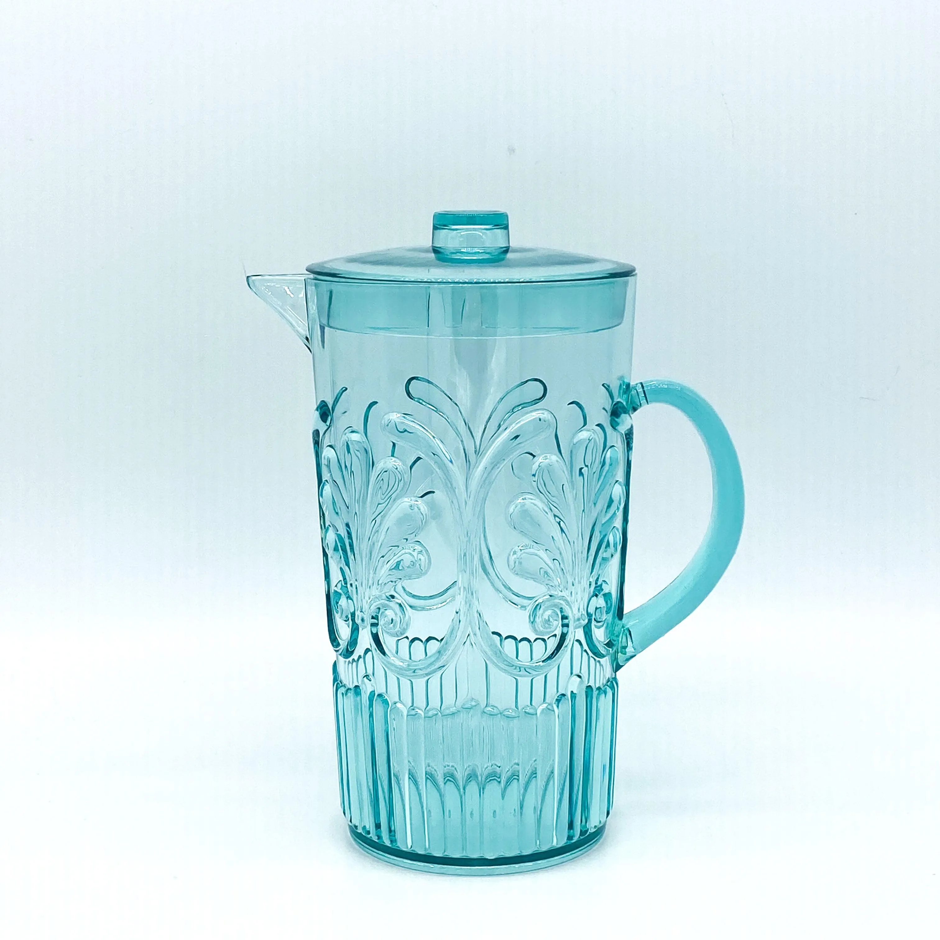 Acrylic Scollop Pitcher: Sea Foam