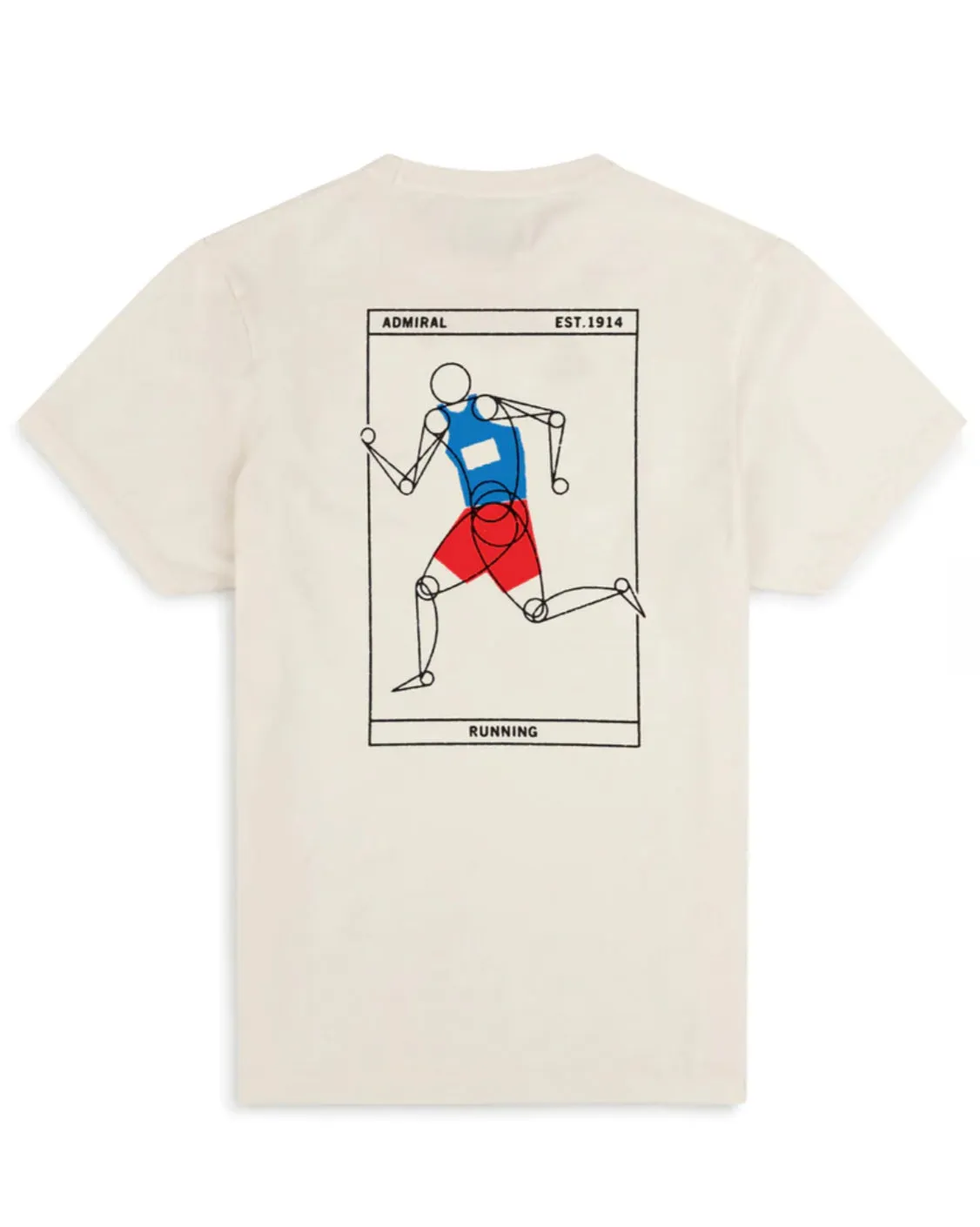 Admiral Sporting Goods - Good Form Running GYR White T-Shirt