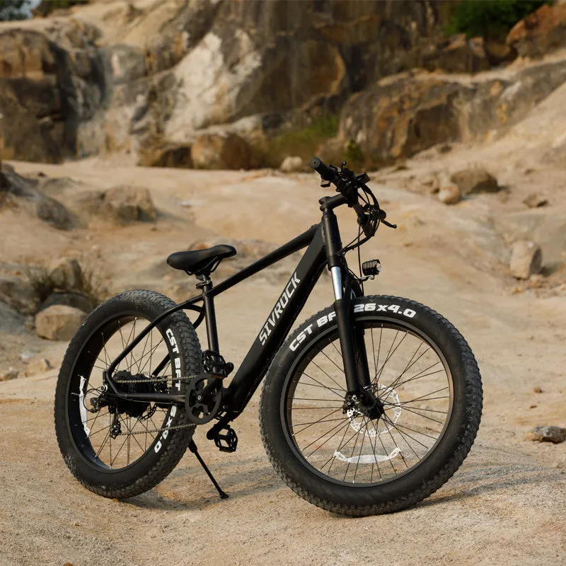 Adventure Further: SIVROCK V1 Powerful Electric Fat Tire Mountain Bike