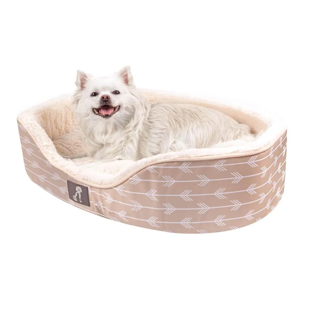 Bella - Cream Soft Dog Bed - Size S/M/L/XL