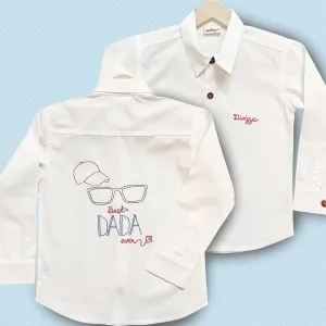 Best Dadu Ever - Personalised Formal Shirt