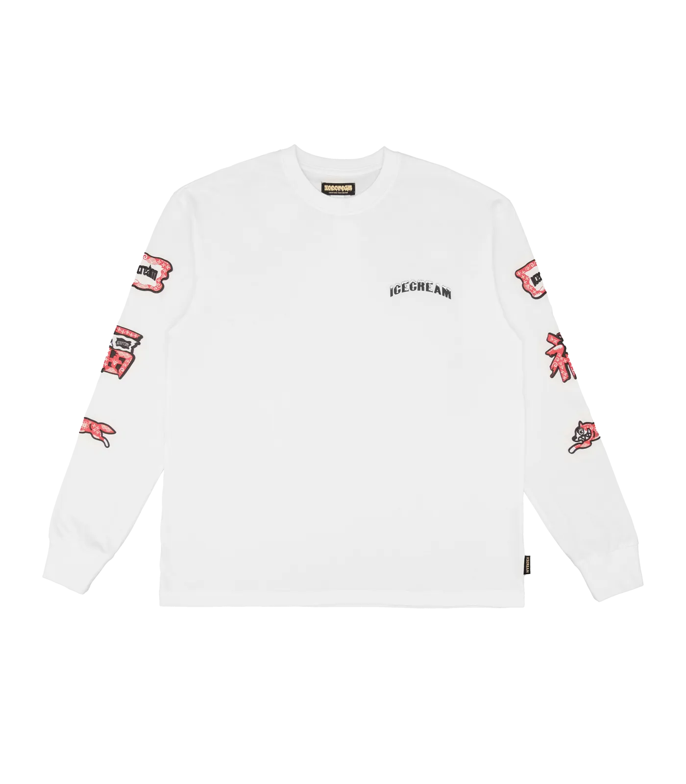 BEST WISH ICECREAM L/S TEE - WHITE