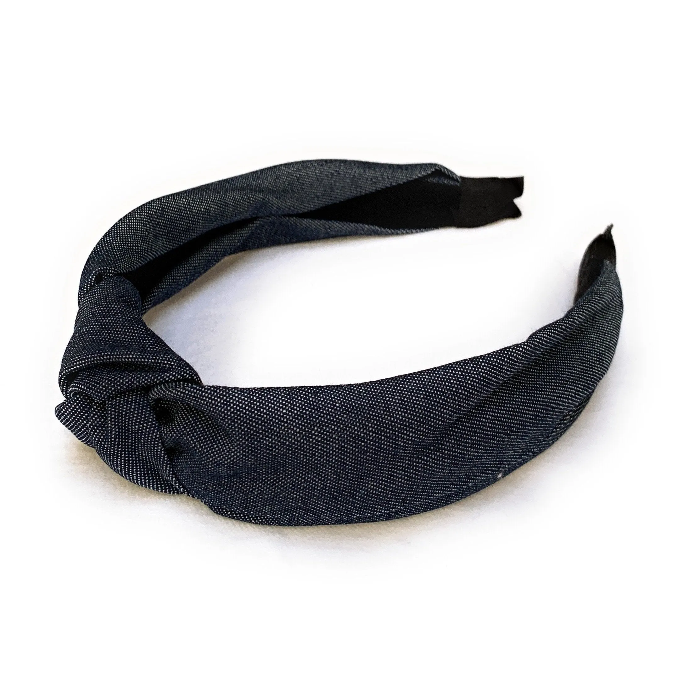 Blue Denim Top Knotted Headband