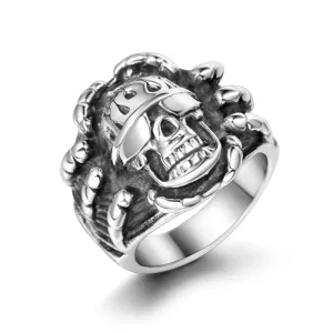 Bold Titanium Steel Skull Ring for Men - Personalized Index Finger Accessory