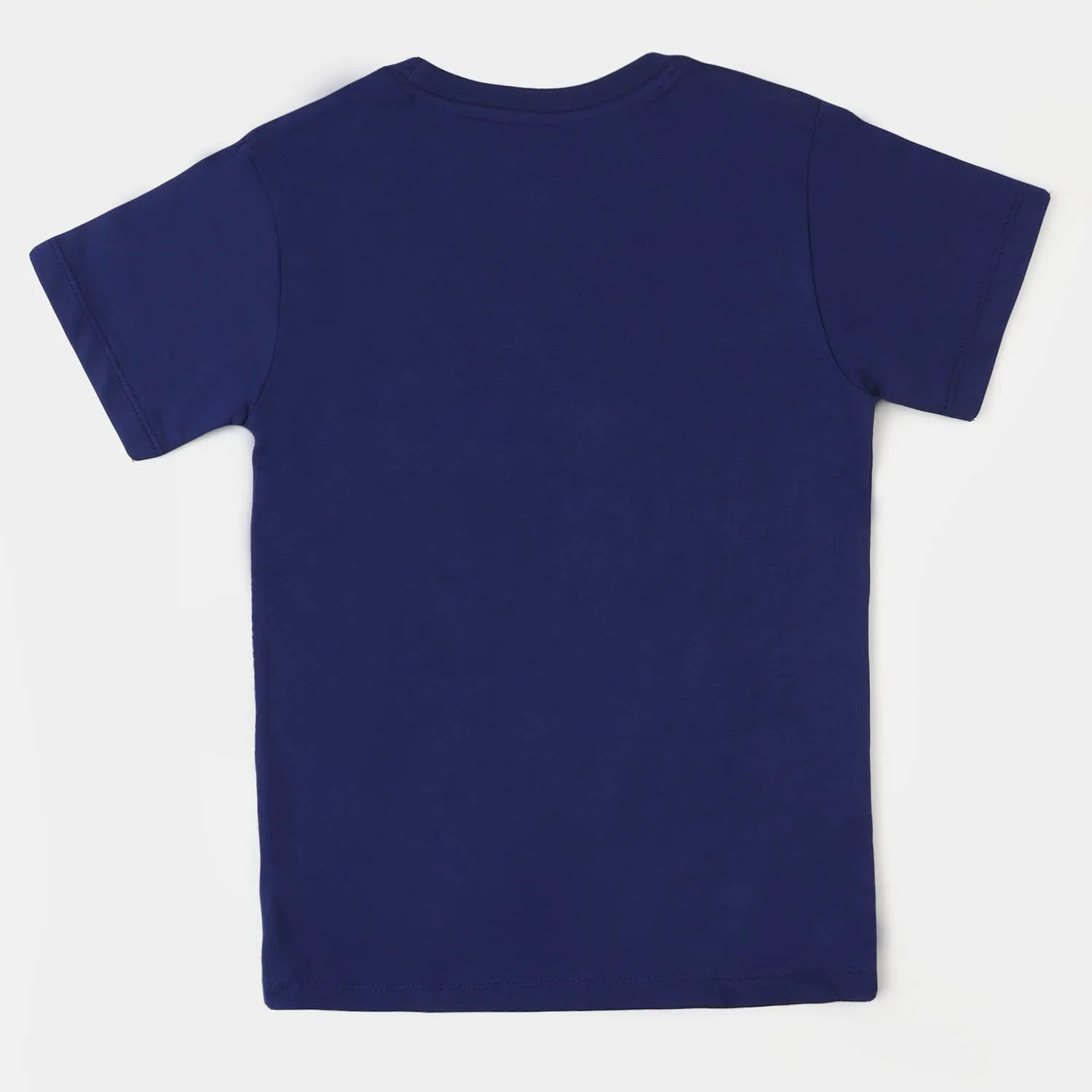 Boys Premium Lycra Jersey T-Shirt - Navy Blue