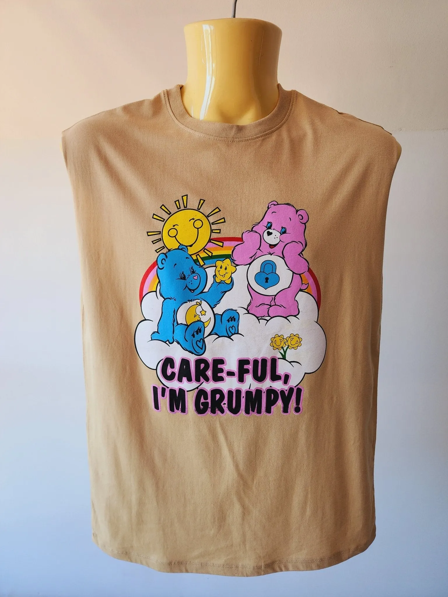 Care bear Grumpy sand Cut-Off Tee