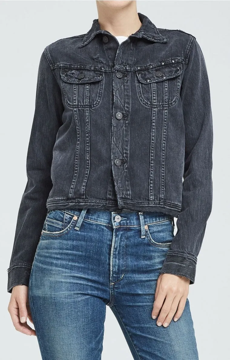 Citizens of Humanity - Dakota Jean Jacket in Studded Black Hawk