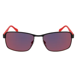 Classic Metal Rectangle Sunglasses - Black