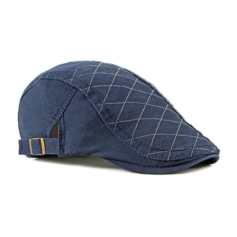 Cotton Visors Embroidery Flat Cap