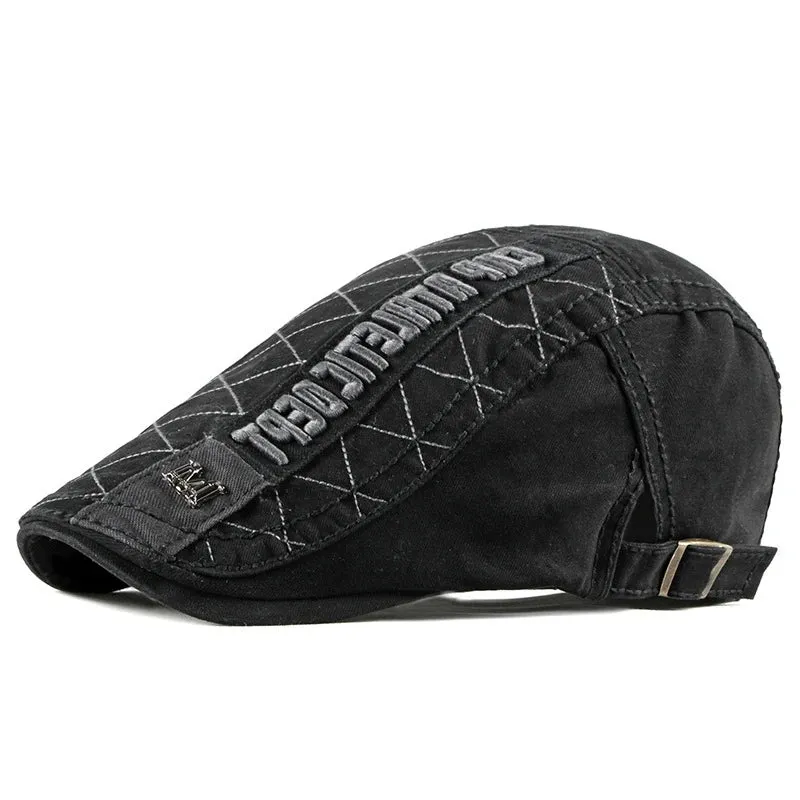 Cotton Visors Embroidery Flat Cap