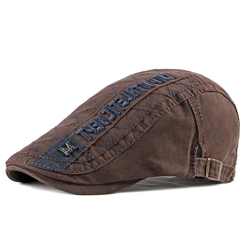 Cotton Visors Embroidery Flat Cap