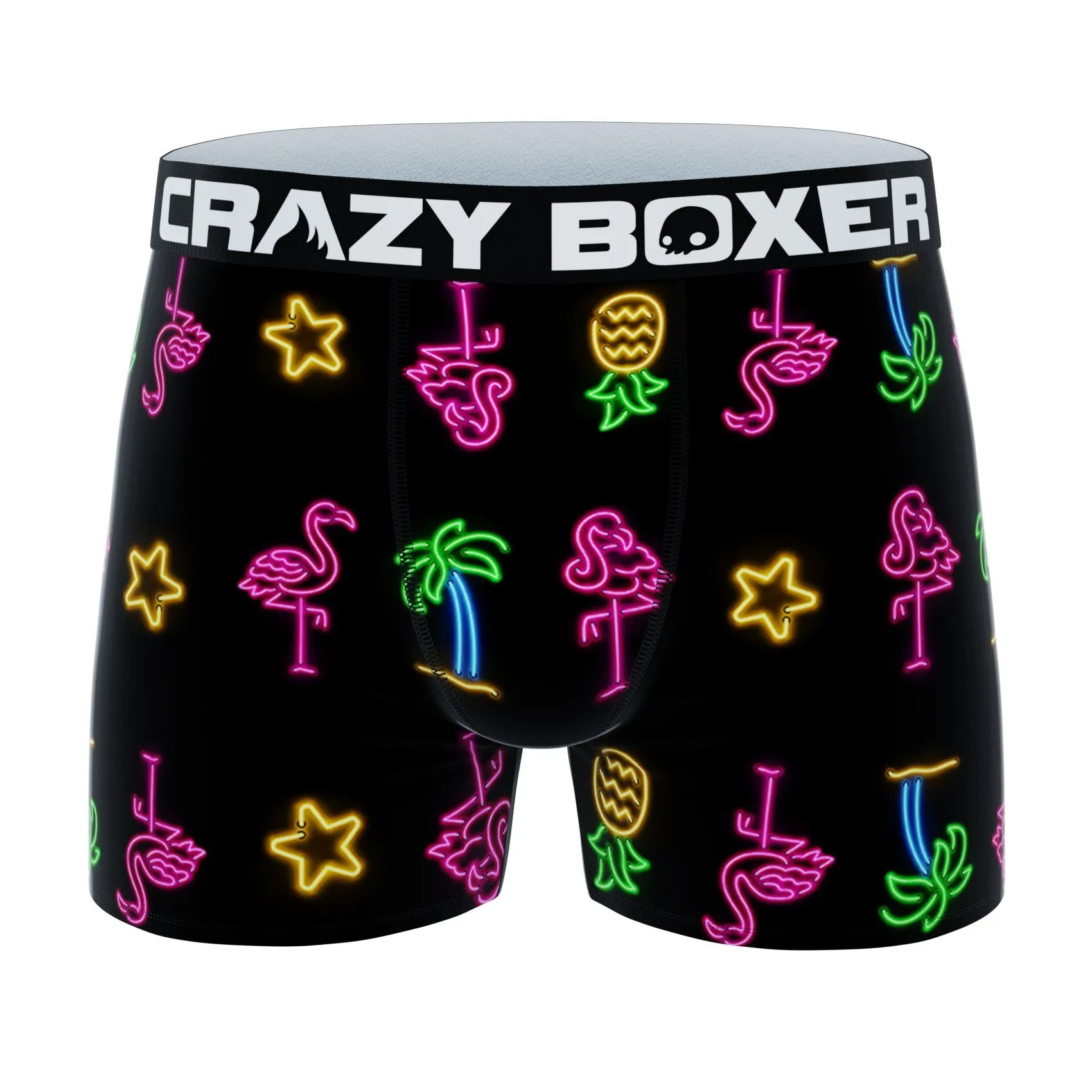 CRAZYBOXER All Star Neon Army Men's Boxer Briefs (3 pack)