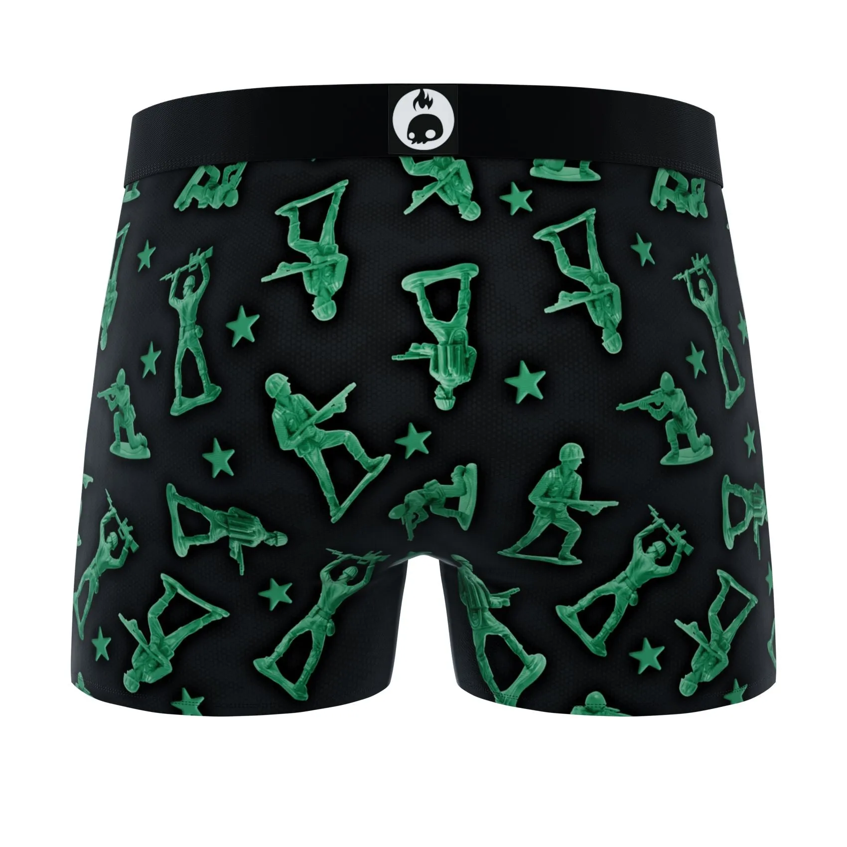 CRAZYBOXER All Star Neon Army Men's Boxer Briefs (3 pack)