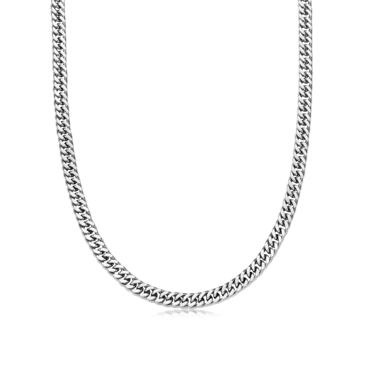 Curb Chain Necklace (Silver)