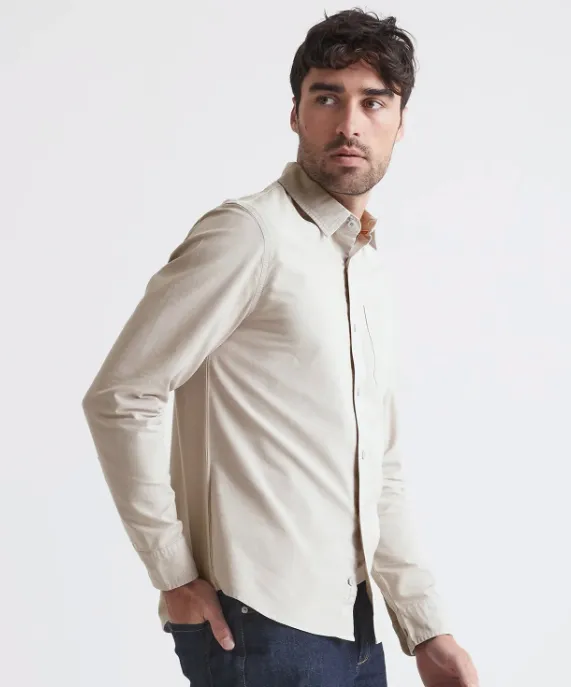 DUER PERFORMANCE OXFORD SHIRT SAND