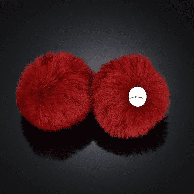 Ear Puffs Fuzzy Pom-Pom Stud Earrings