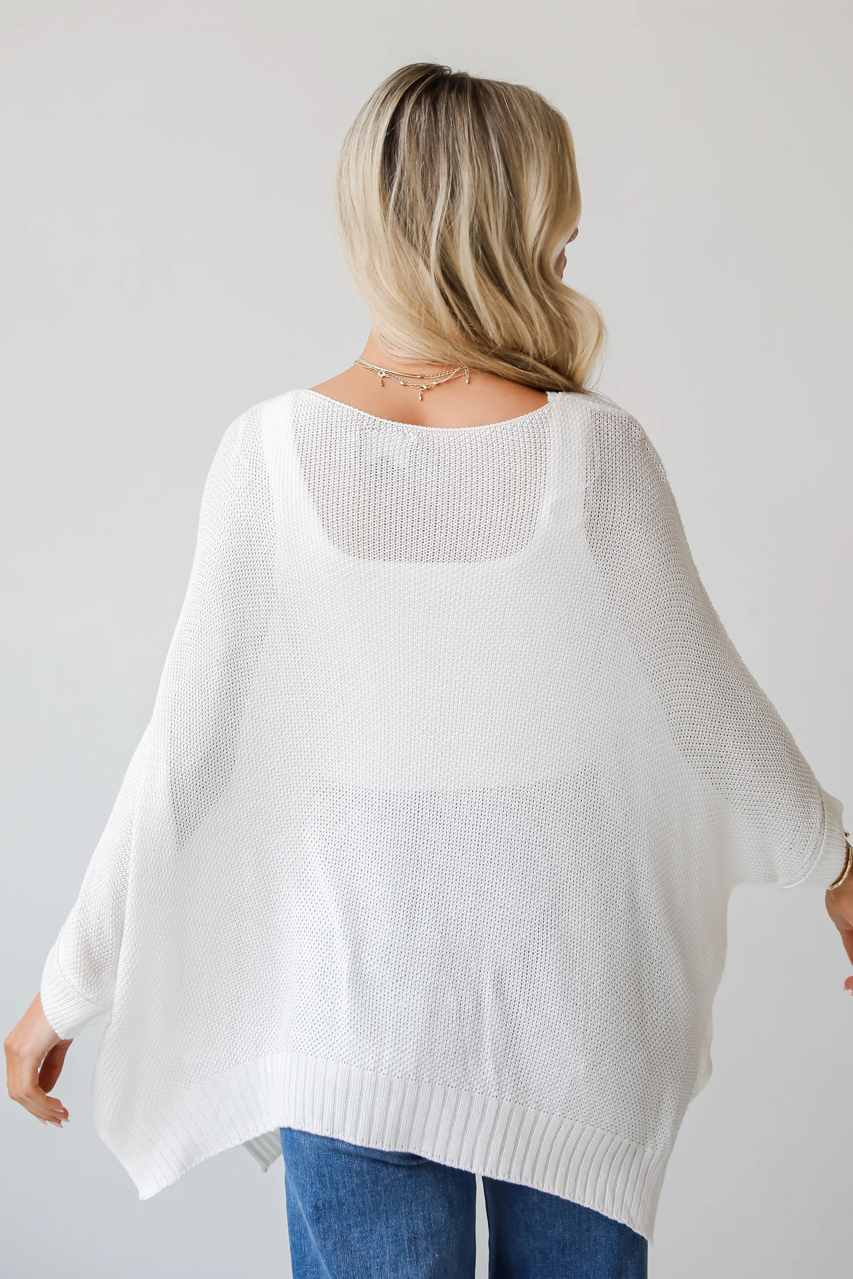 FINAL SALE - Camille Oversized Lightweight Knit Top - DU DEAL