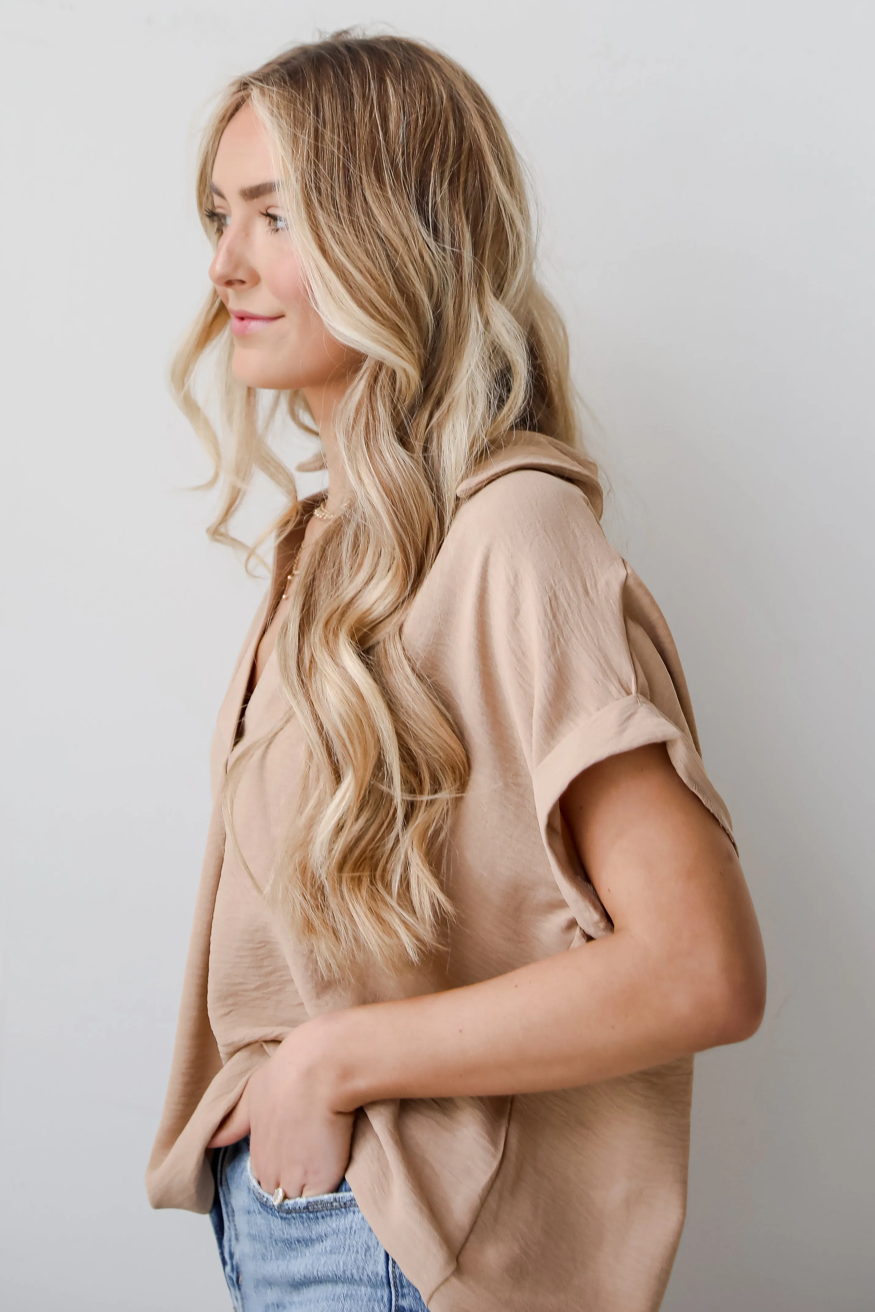 FINAL SALE - Flattering Feeling Blouse - DU DEAL