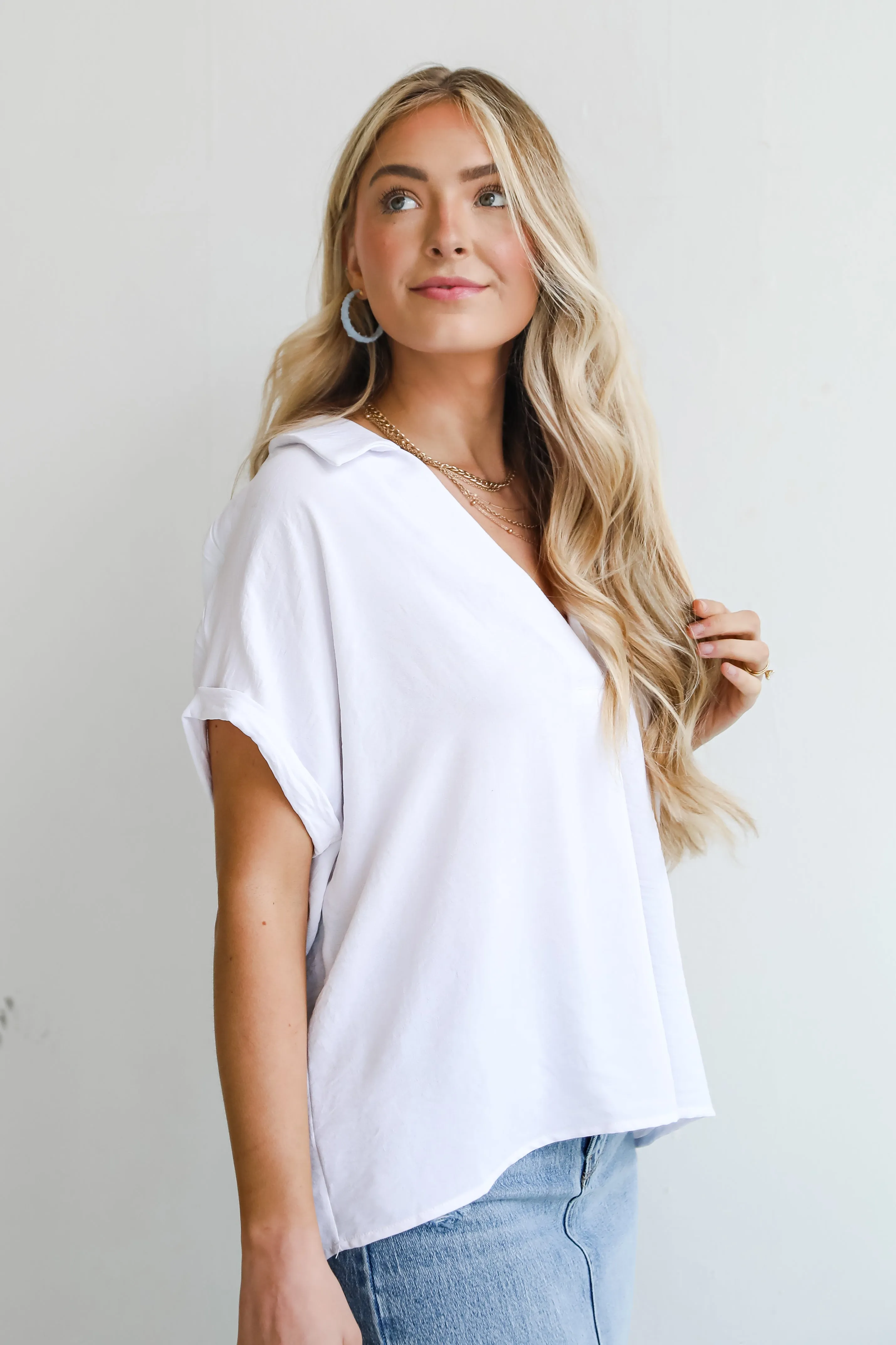 FINAL SALE - Flattering Feeling Blouse - DU DEAL