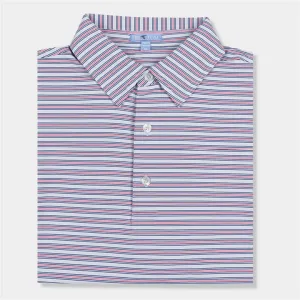 GenTeal - Oasis Stripe Polo- Celestial