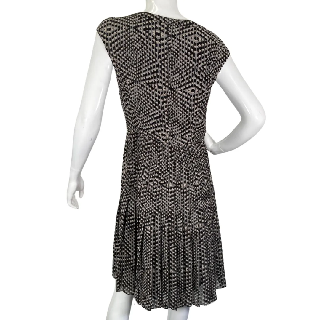 Halogen Gray Textured Patterned Dress