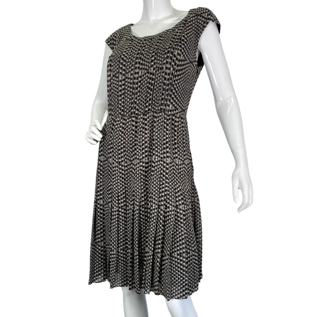 Halogen Gray Textured Patterned Dress