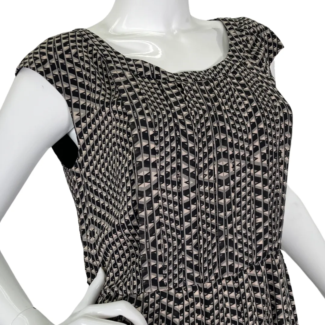 Halogen Gray Textured Patterned Dress