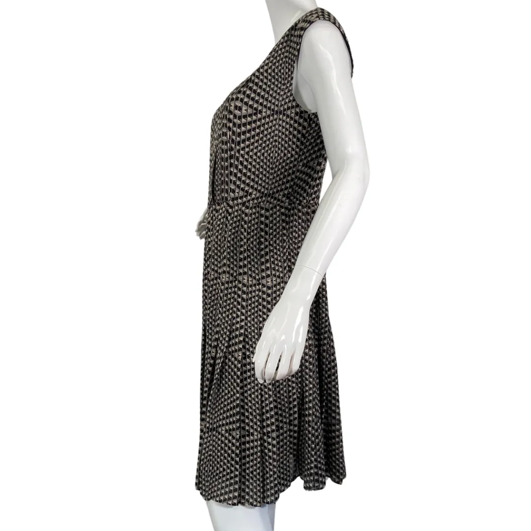 Halogen Gray Textured Patterned Dress