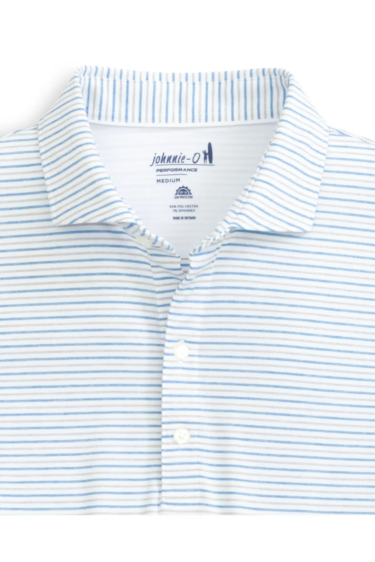 Johnnie-O Mens Vik Custom Polos, Seal