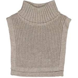 Knitted Neckwarmer Zaza - warm grey melange