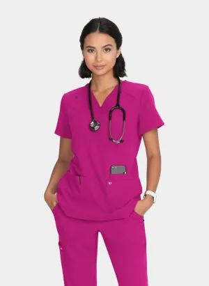 Koi Next Gen Hustle And Heart Scrub Top - Azalea Pink