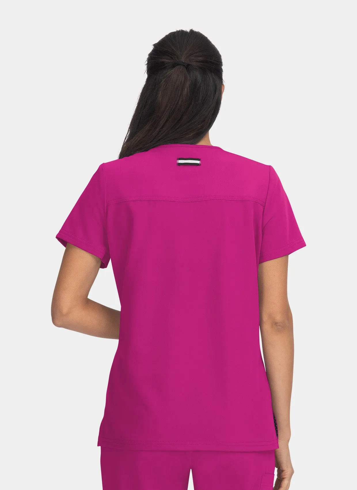 Koi Next Gen Hustle And Heart Scrub Top - Azalea Pink