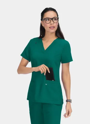 Koi Next Gen Hustle And Heart Scrub Top - Hunter