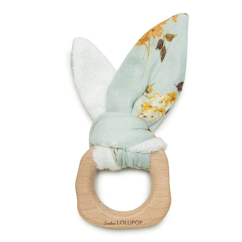 Loulou Lollipop Bunny Ear Teething Ring