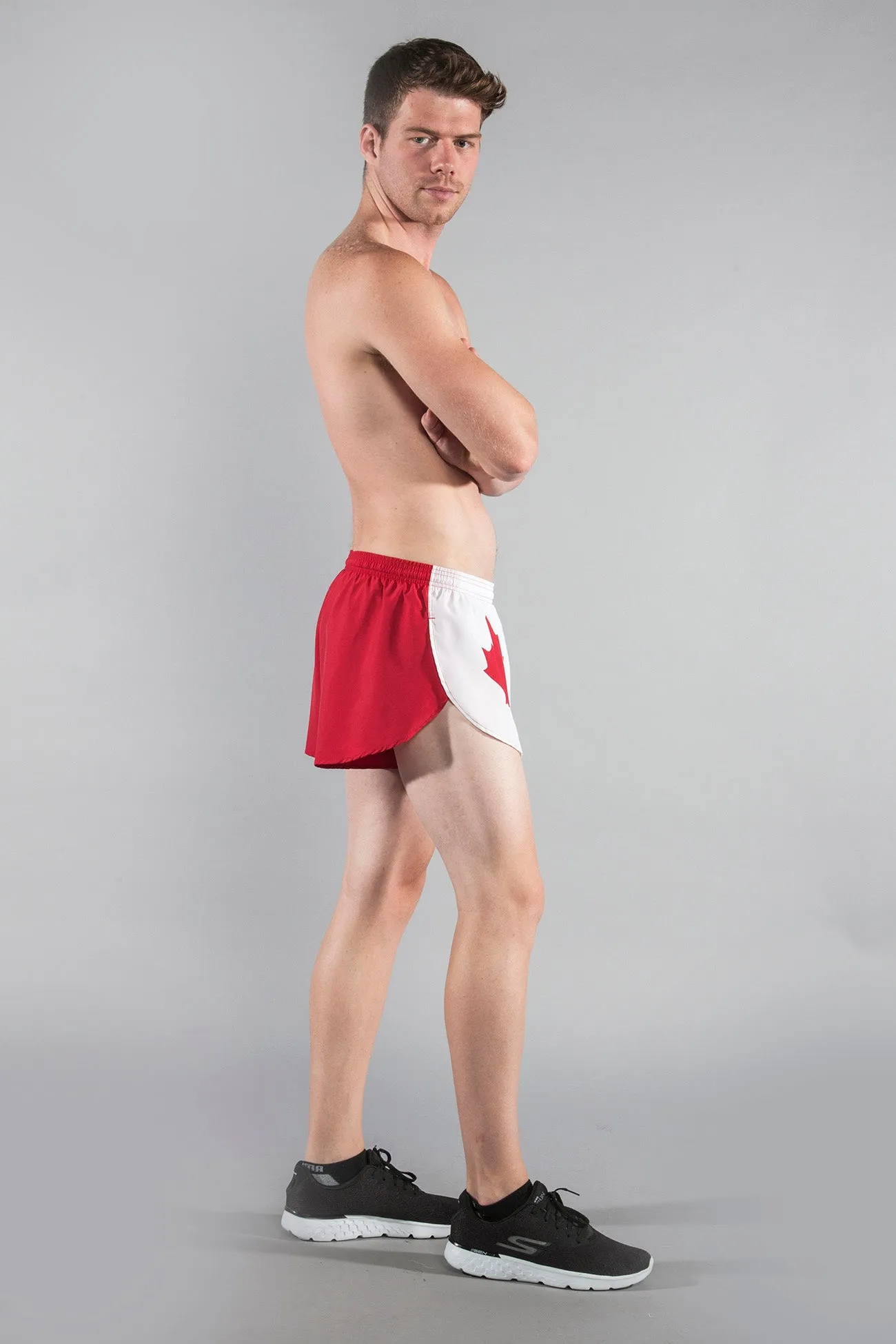 Men's Flag 1" Elite Split Shorts [C] - Canada