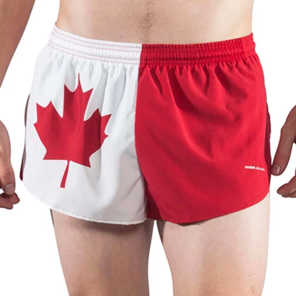 Men's Flag 1" Elite Split Shorts [C] - Canada