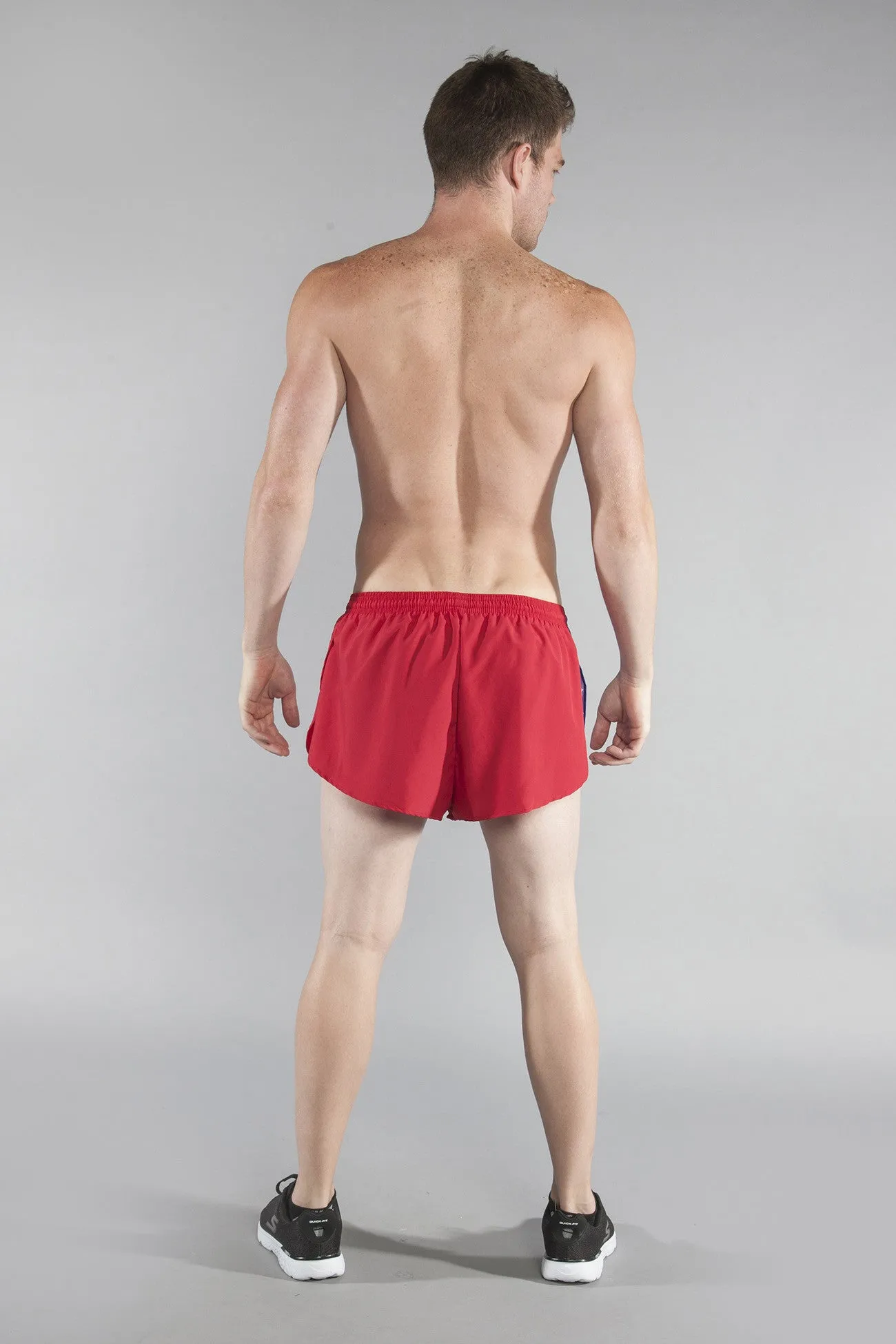 Men's Flag 1" Elite Split Shorts [O-R] - Ohio