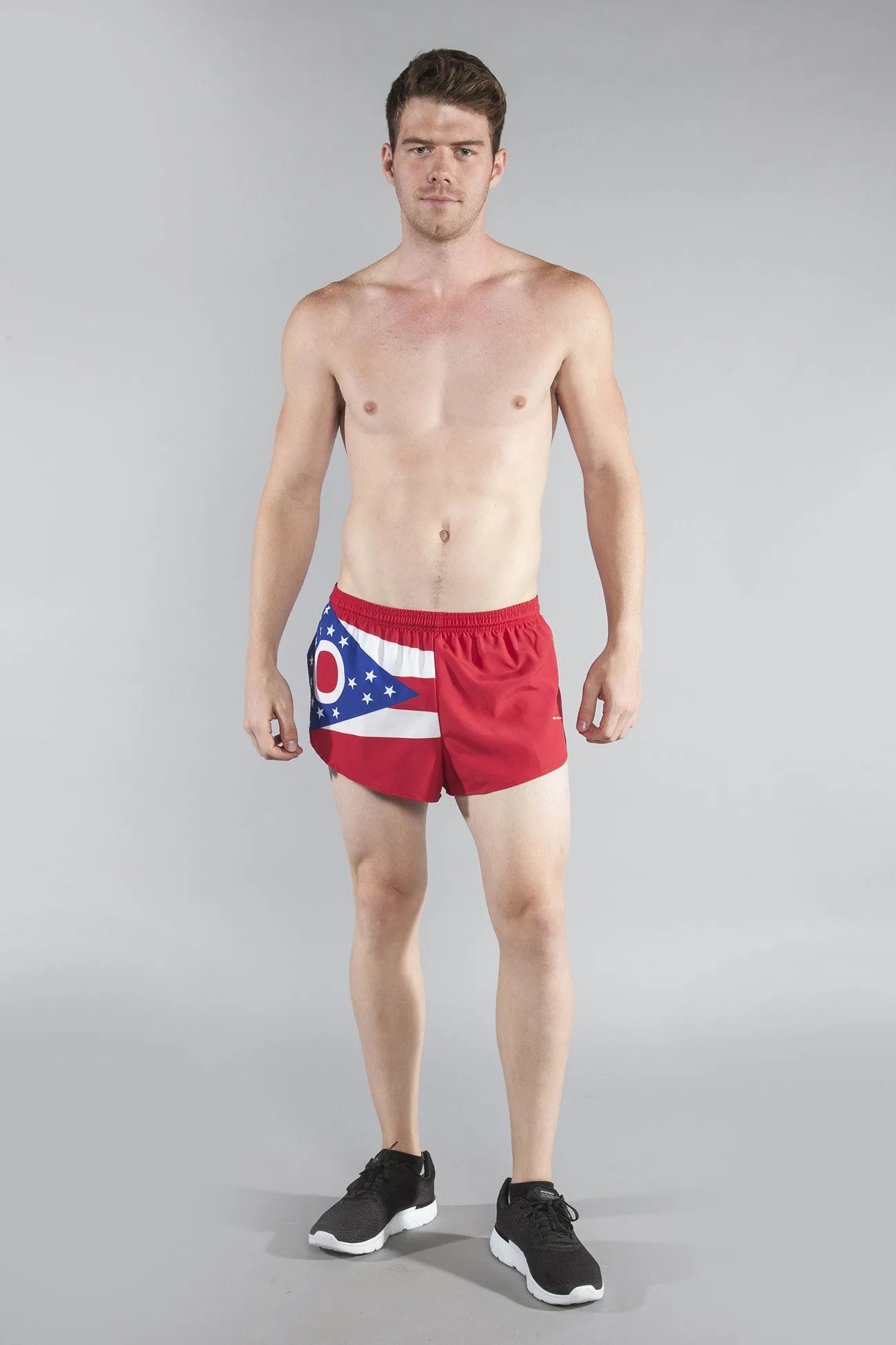 Men's Flag 1" Elite Split Shorts [O-R] - Ohio