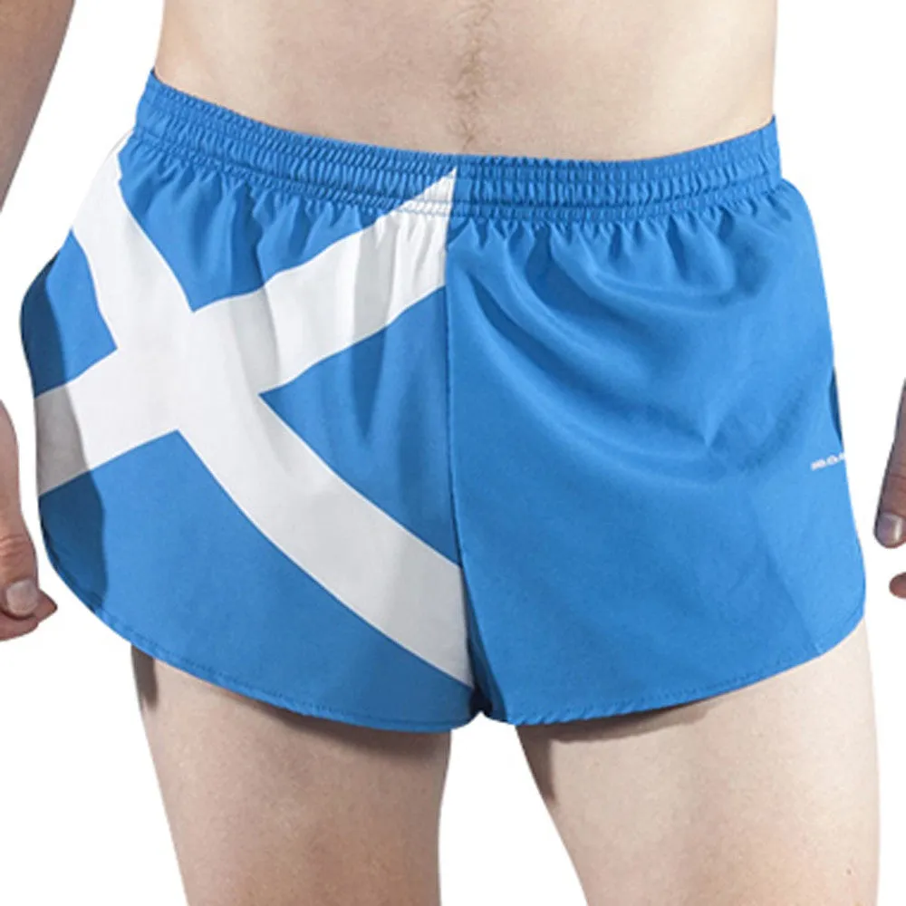 Men's Flag 1" Elite Split Shorts [S-T] - Scotland