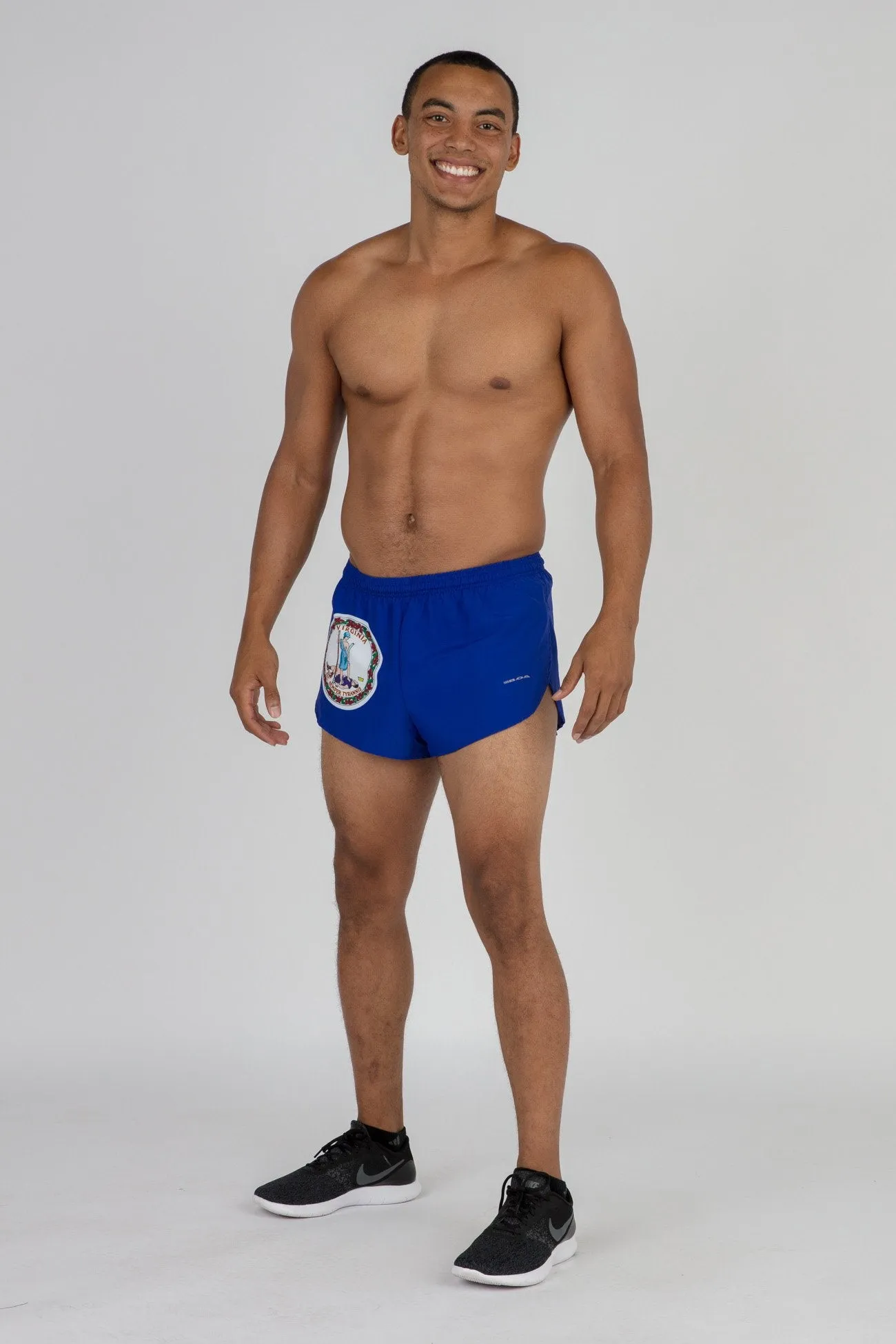 Men's Flag 1" Elite Split Shorts [U-Z] - Virginia