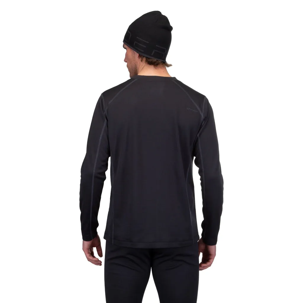 Mens Performance Baselayer Crew - Black