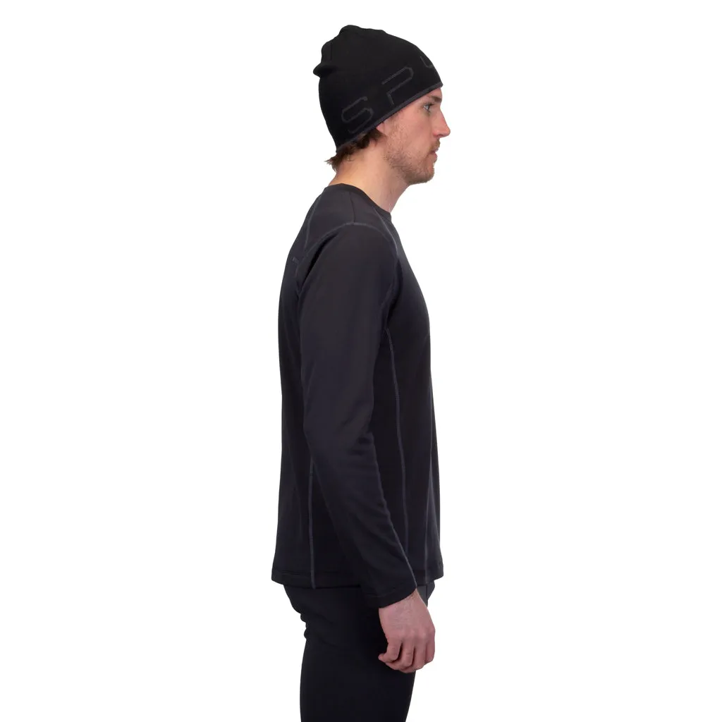 Mens Performance Baselayer Crew - Black