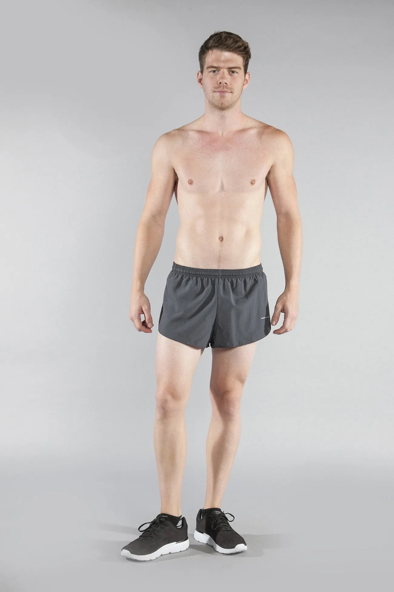 Men's Solid 1" Elite Split Shorts - Titanium