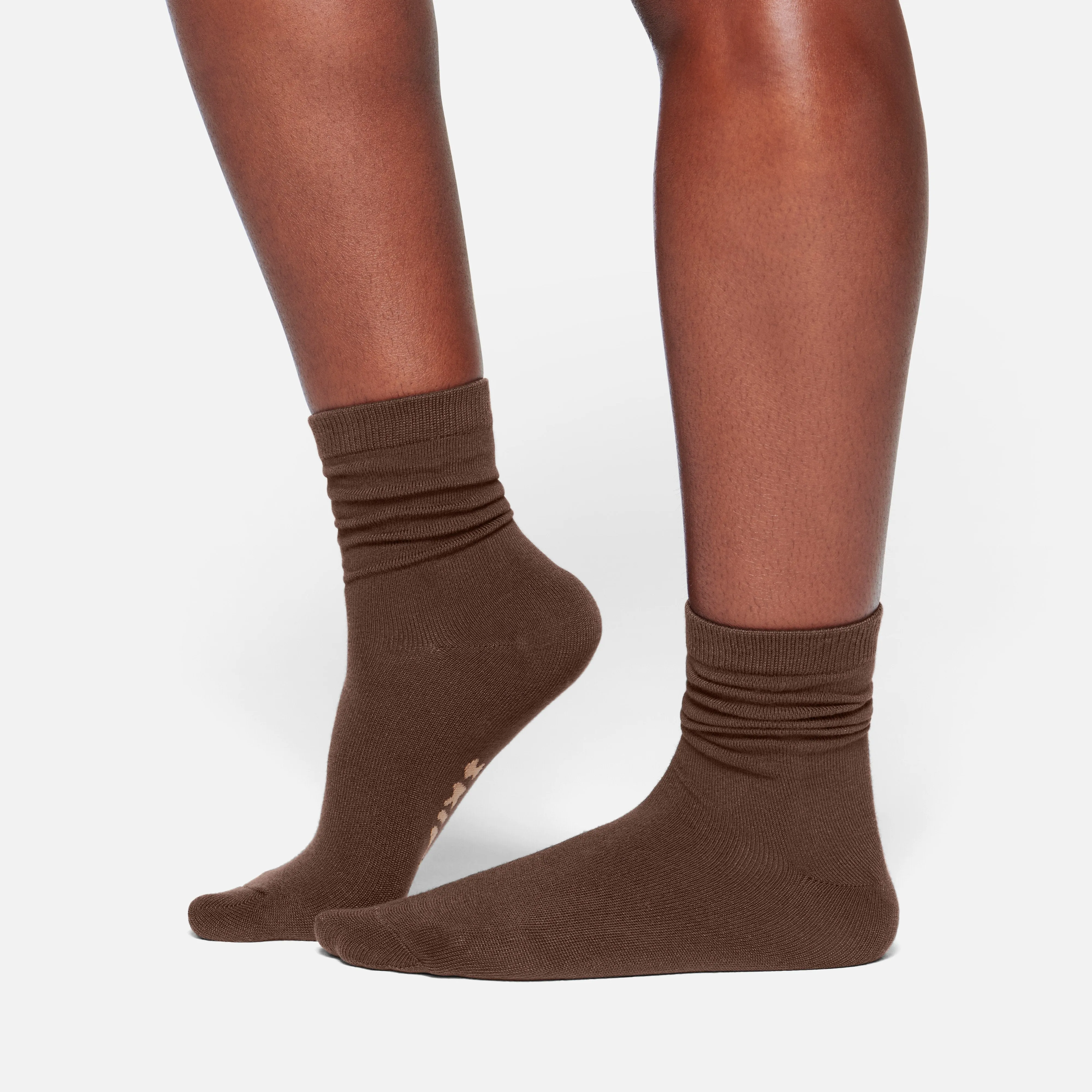 MICROPOLY CREW SOCK | COCOA