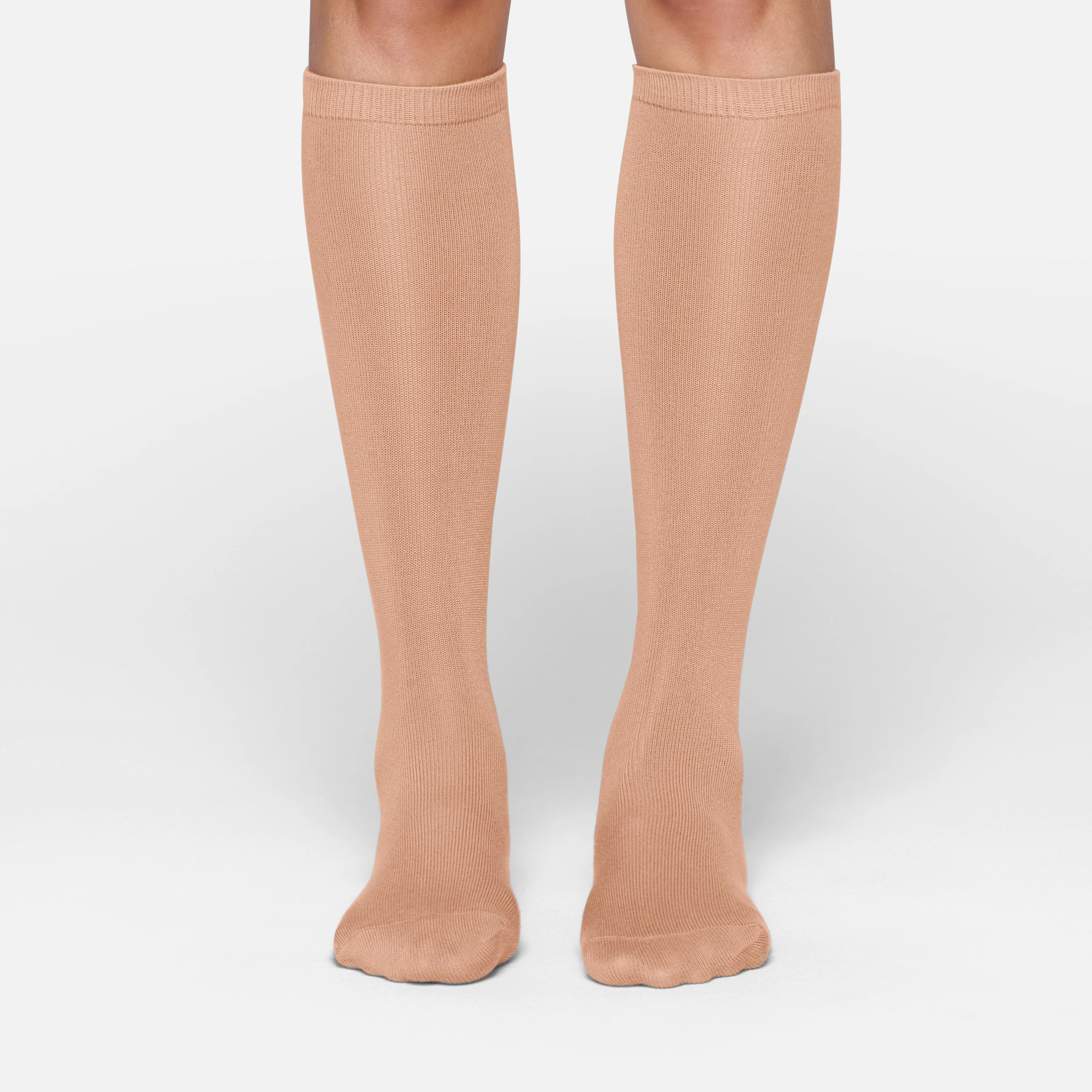 MICROPOLY MID CALF SOCK | OCHRE