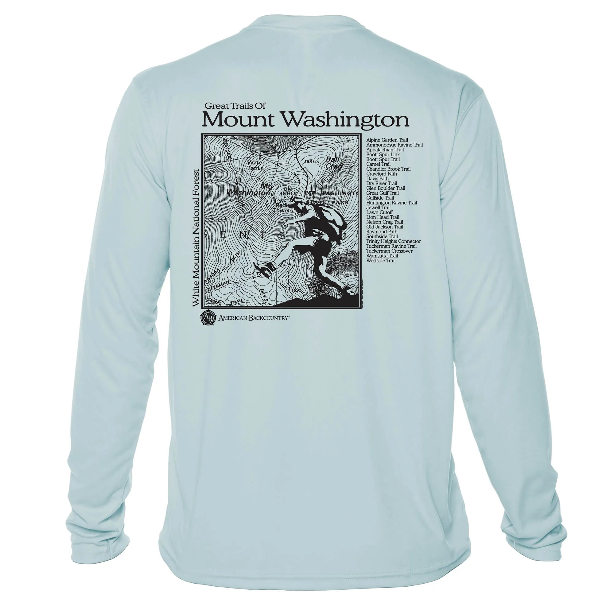 Mount Washington Great Trails Long Sleeve Microfiber Men's T-Shirt