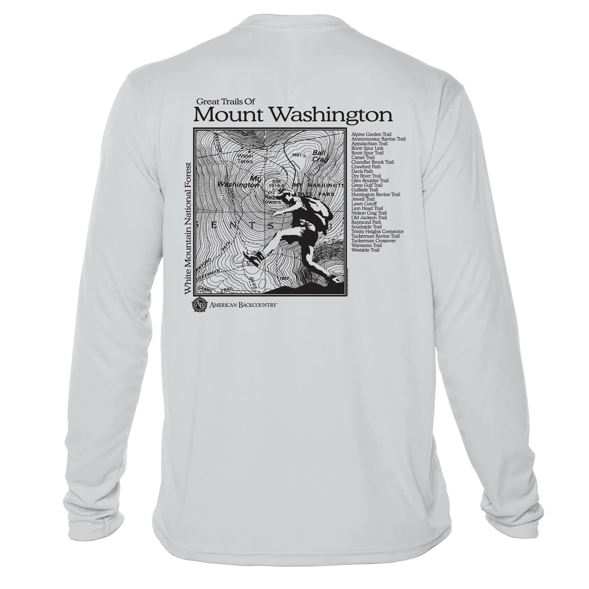 Mount Washington Great Trails Long Sleeve Microfiber Men's T-Shirt